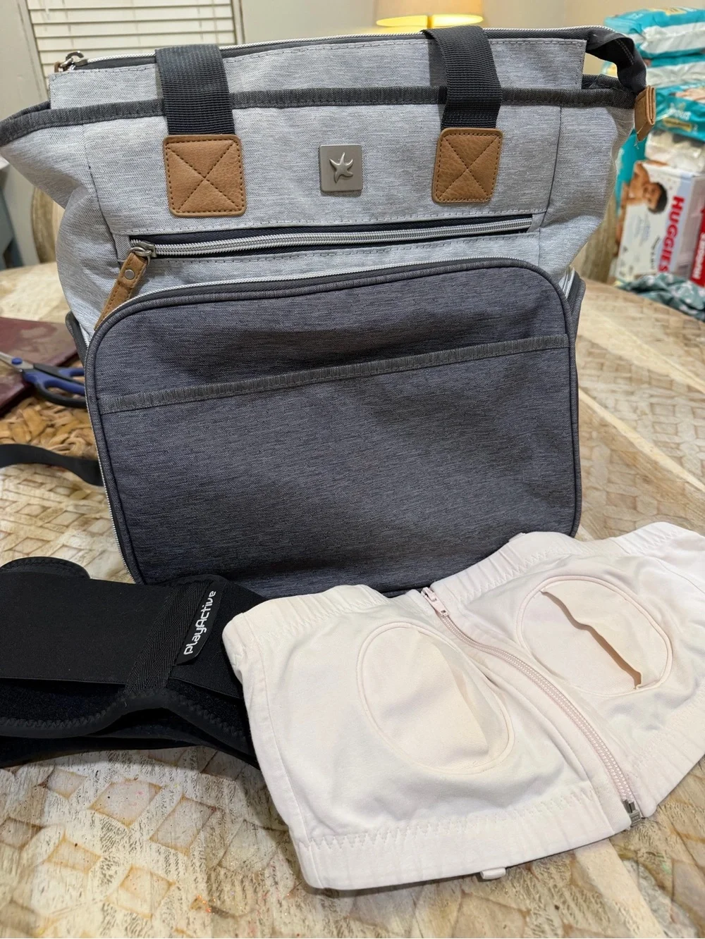 Mama Bundle- pump/diaper bag, pumping bra, SI Joint Belt/pregnancy belt